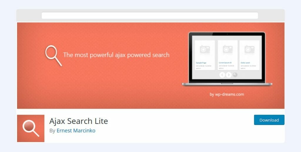 Ajax Search Lite for WooCommerce 