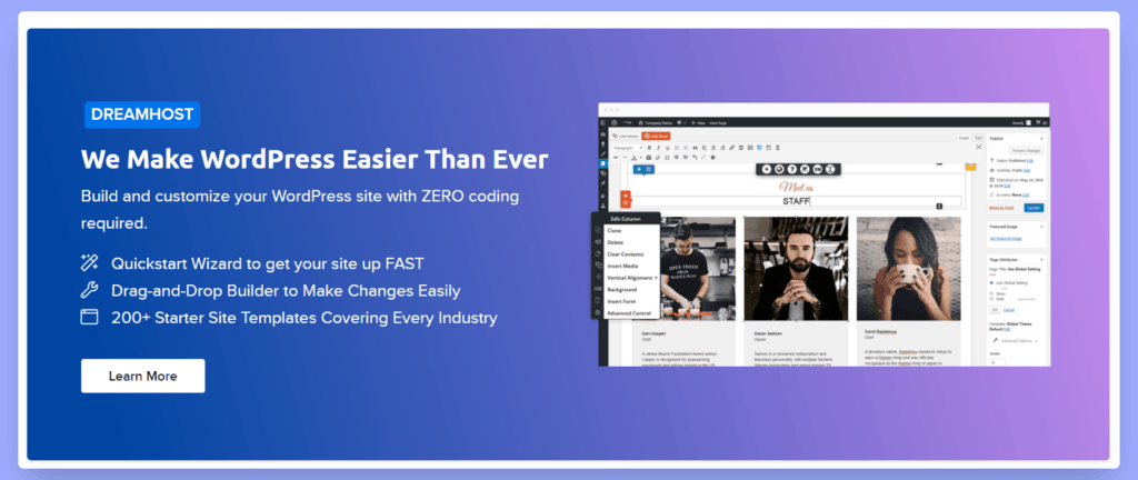5 Best Web Hosting For Photographer's Sites & Business 2023 7 Dreamhost website builder