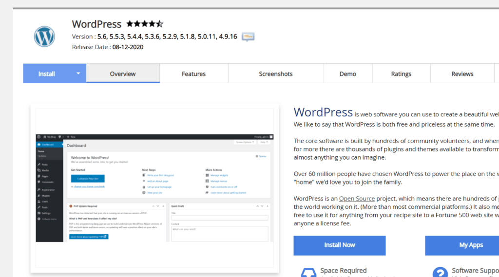 Hostgator wordpress cpanel