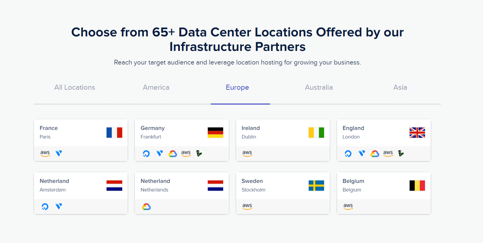 cloudways europe data centres