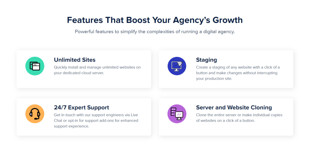 Cloudways agency features