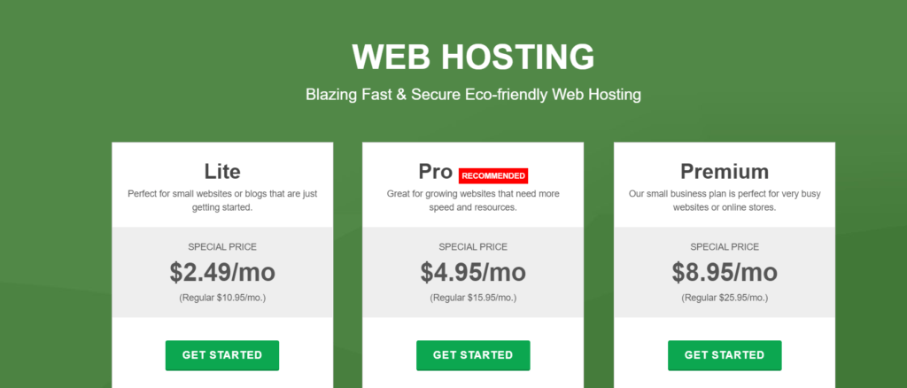 greengeeks web hosting