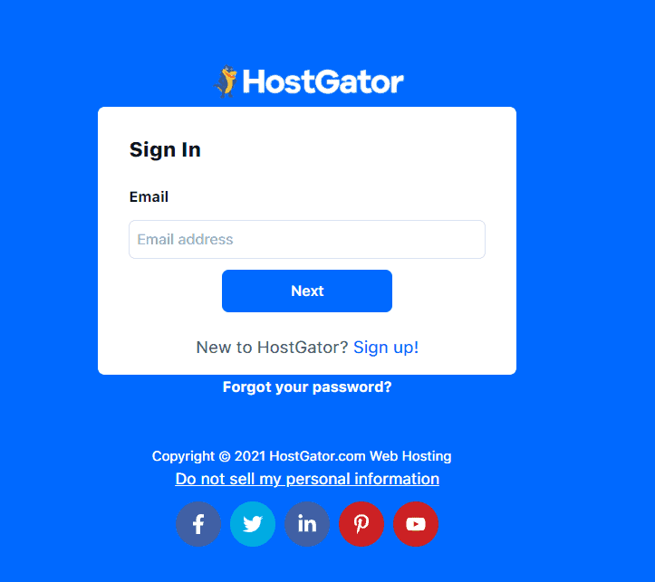 hostgator login portal