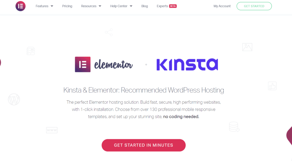 Kinsta elementor plan