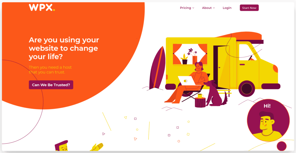 wpx landing page
