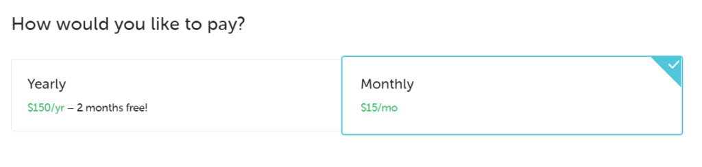 Flywheel monthly vs yearly