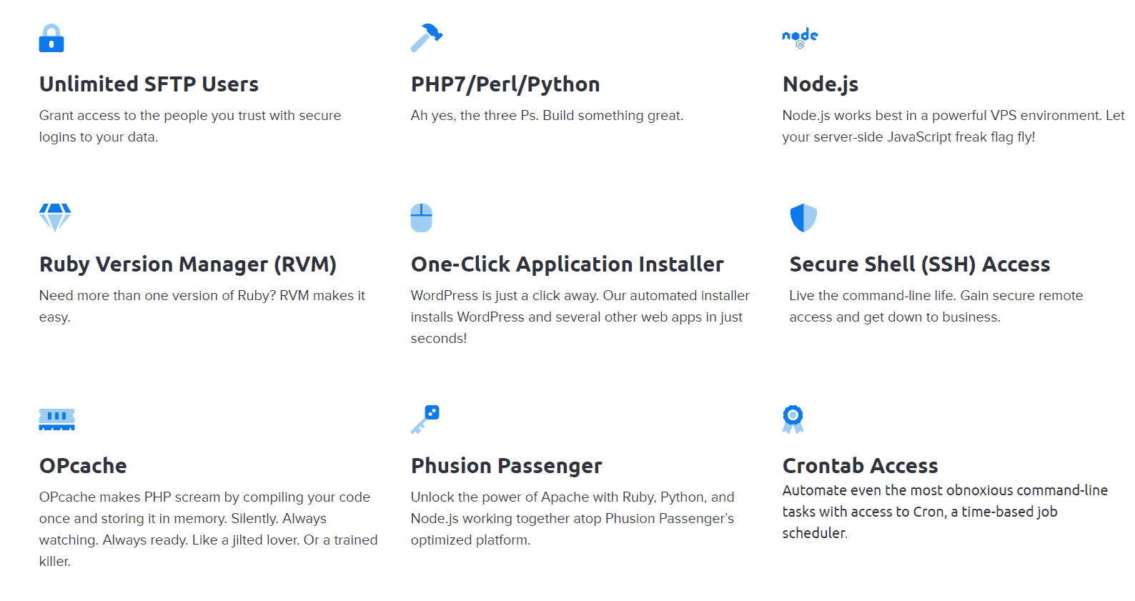 dreamhost vps features for developer