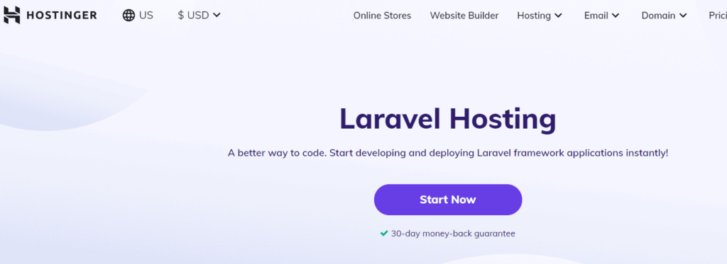 hostinger laravel plan