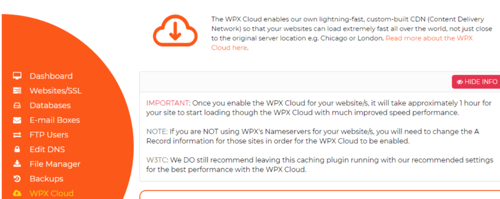 WPX hosting CDN