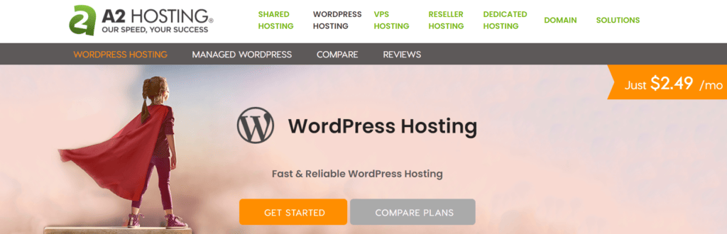 a2 hosting wordpress plans