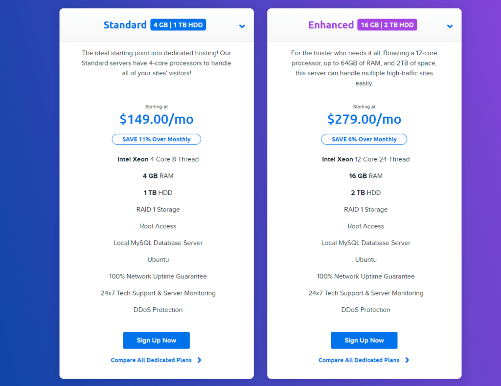 dreamhost dedicated server pricing