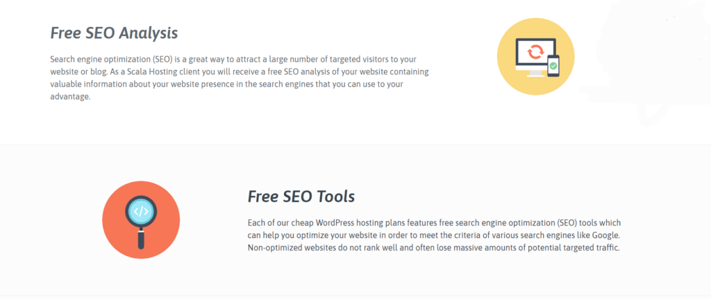 scala hosting free SEO tool