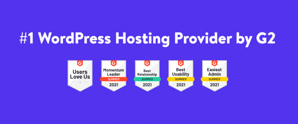 Kinsta Hosting Review by g2 awards