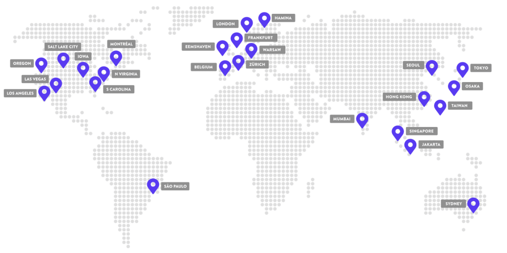 Kinsta data centres today