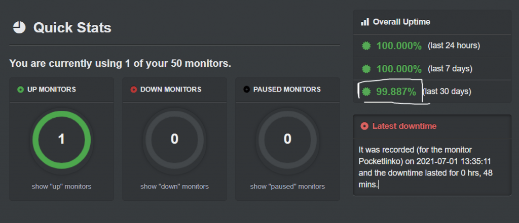 Bluehost uptime 