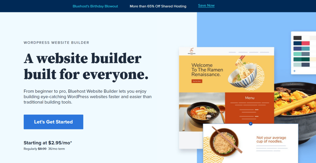 bluehost website builder