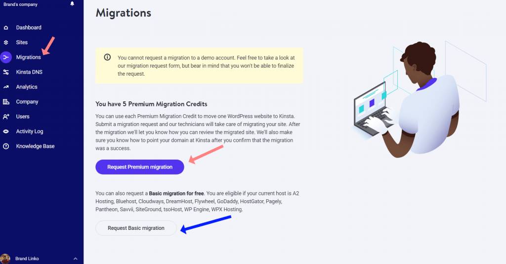 Kinsta Migration