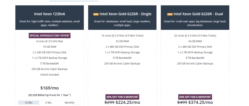 Liquid web dedicated hosting pricing