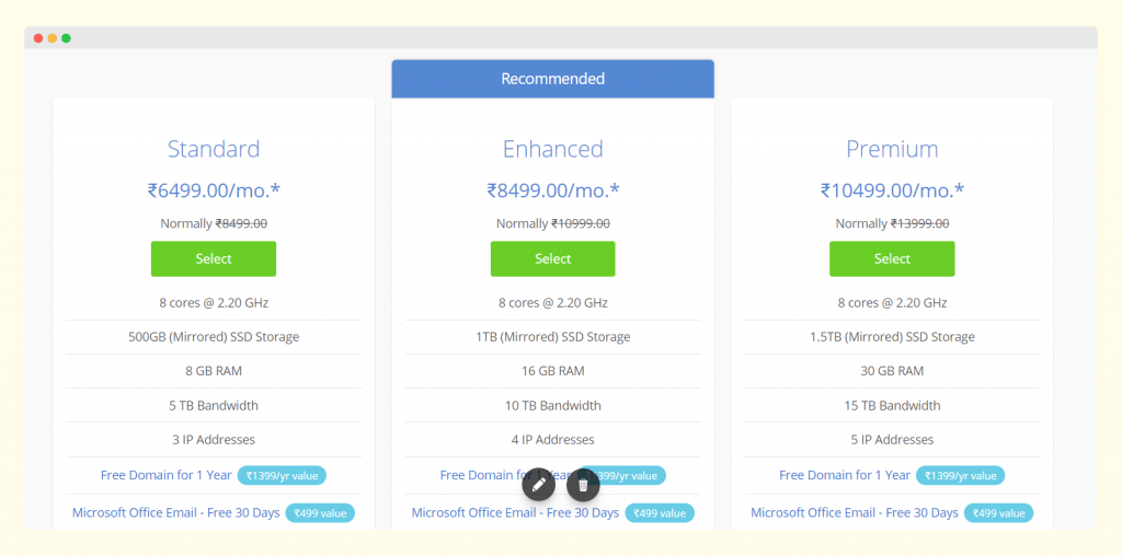 bluehost indian dedicated hosting pricing 