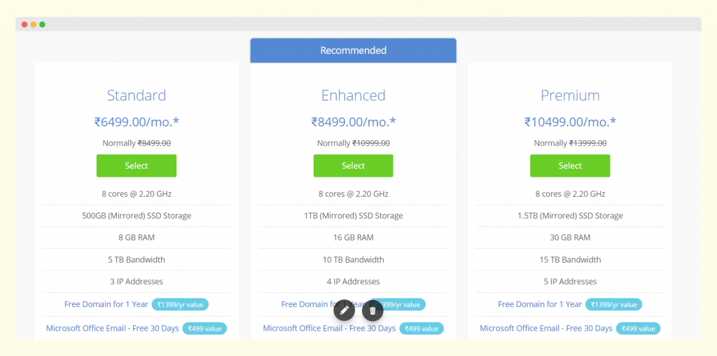 bluehost indian dedicated hosting pricing