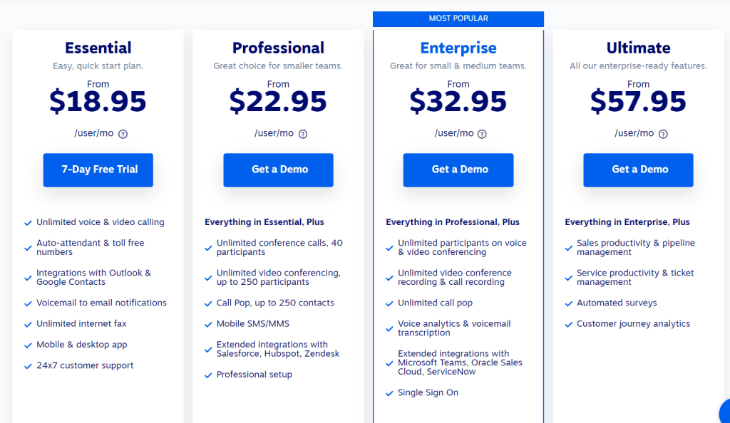 Nextiva pricing 