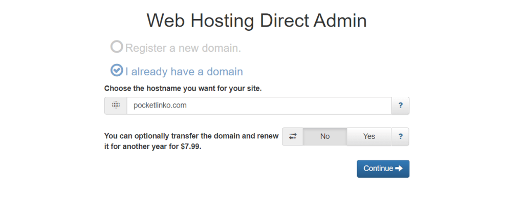 Interserver domain name