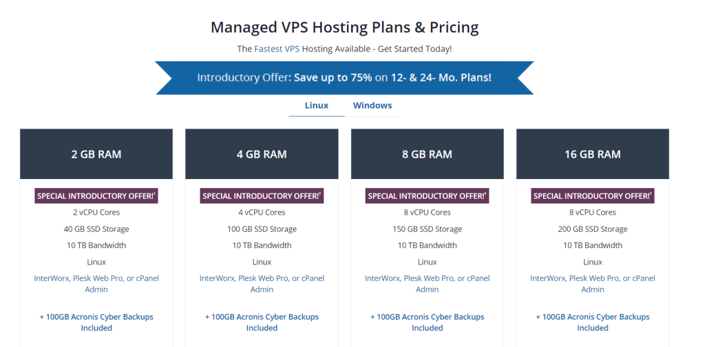  Liquid web VPS pricing