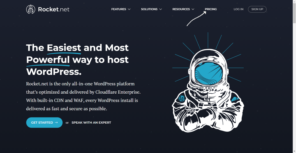 rocket.net black friday landing page