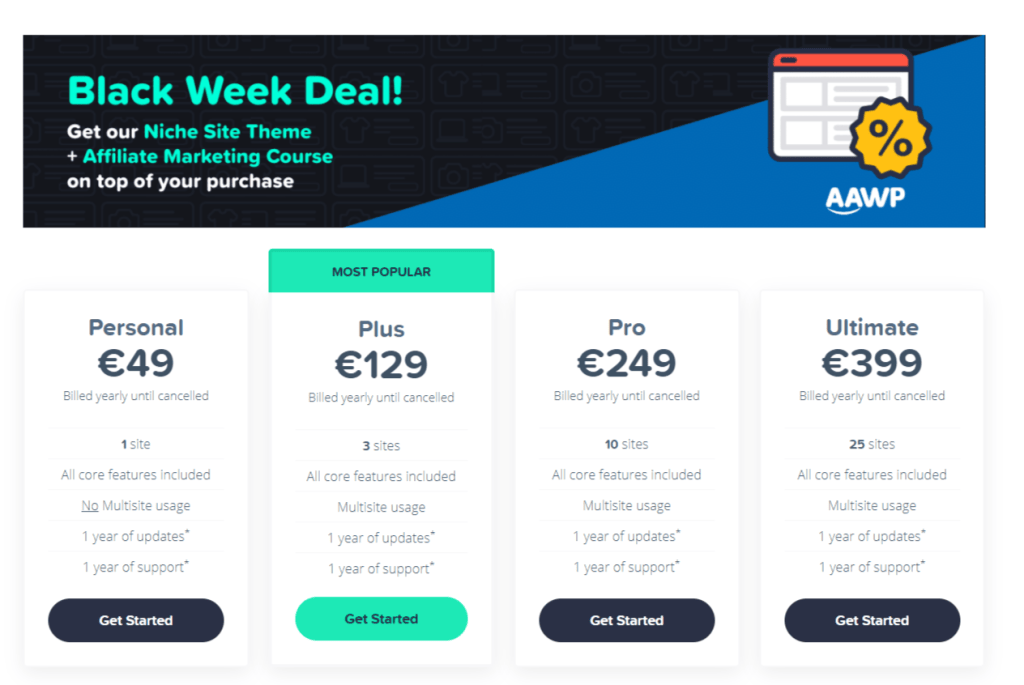 AAWP Black Friday Deals 2021