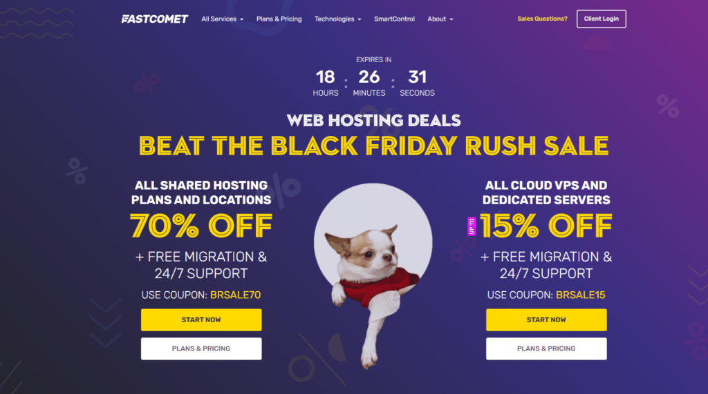 FastComet black friday sale 2021 