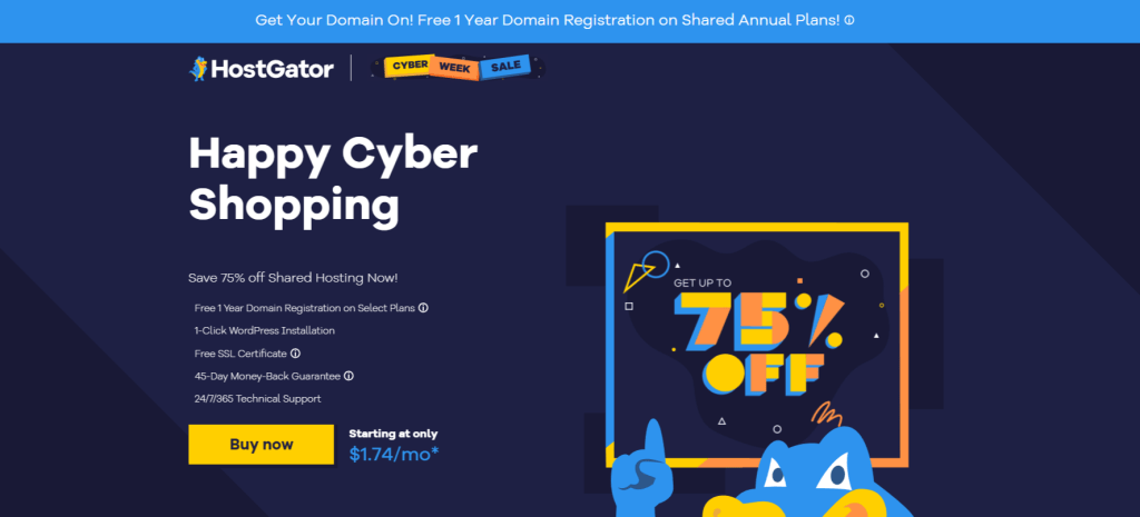 HostGator Black Friday Deals 2021 75 off