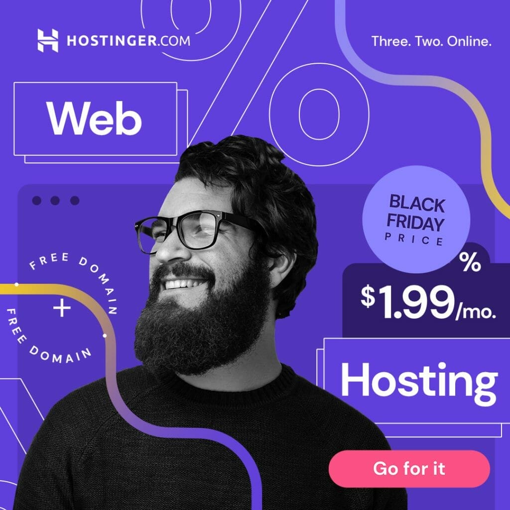 Hostinger black Friday deals 2021 