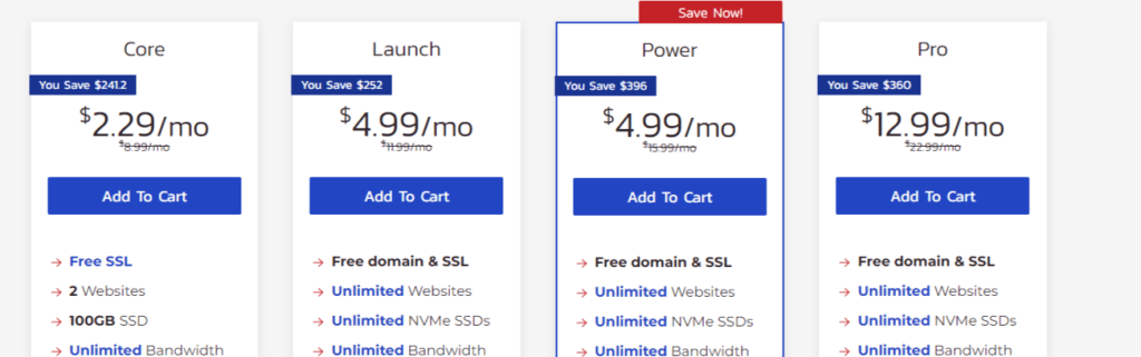 InMotion Shared Hosting Plans