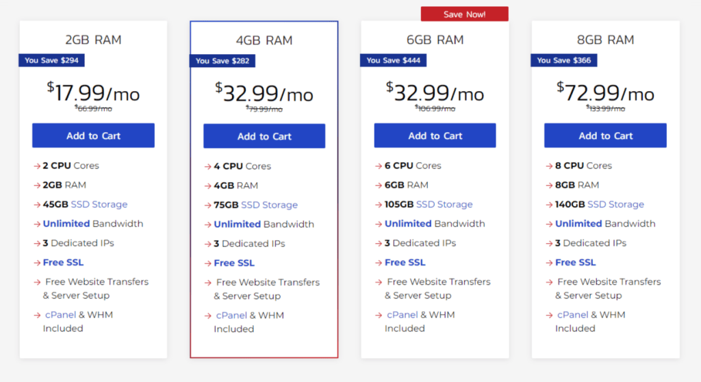 InMotion VPS hosting black friday pricing.png