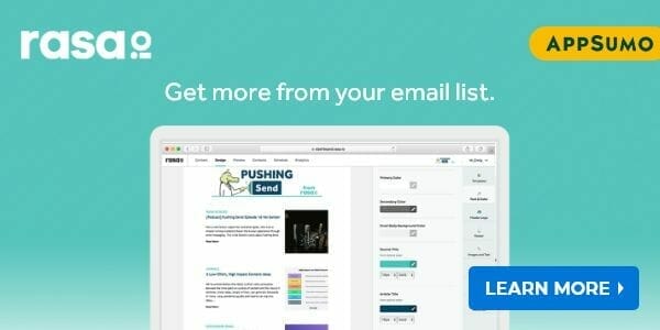 Rasa.io appsumo black friday sale