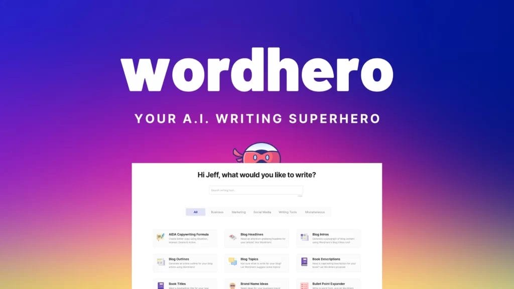 appsumo wordhero black friday 2