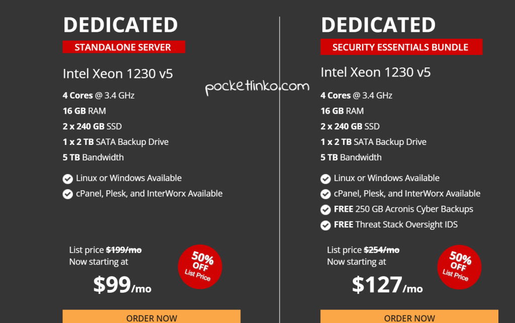 liquid web dedicated pricing