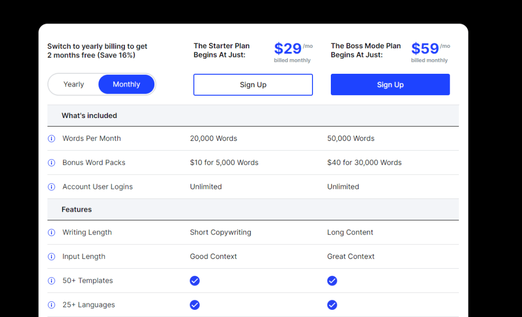Jasper ai Free Trial 2023: Free 10000 Words (Click to unlock 5-day free access) 17 Jarvis.ai monthly vs yearly