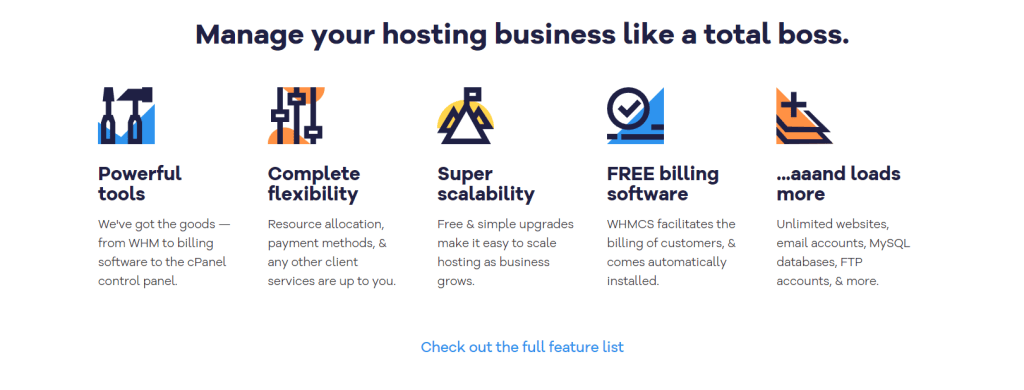 Hostgator reselller hosting features