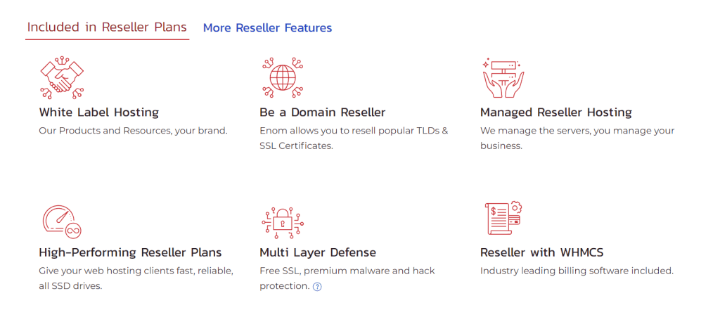 InMotion Reseller Hosting features