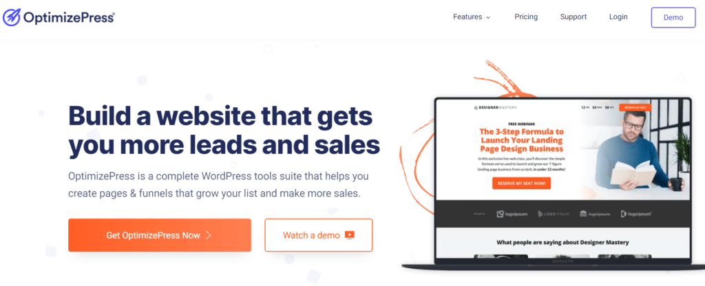 OptimizePress Landing Page Builder