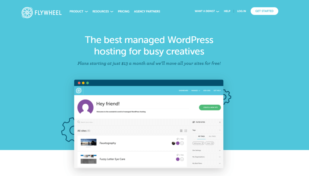 Flywheel managed wordpress hosting