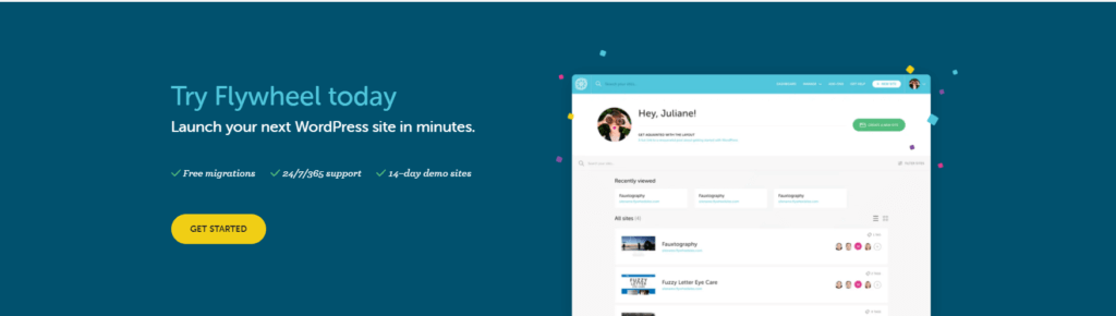 Flywheel managed wordpress hosting Pricing