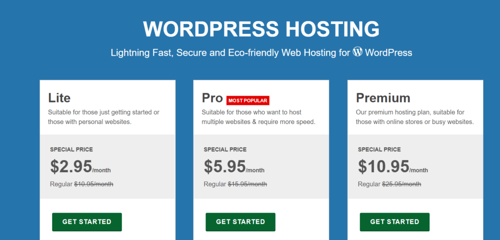 Greengeeks wordpress hosting 