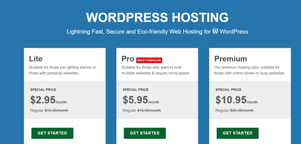 Greengeeks wordpress hosting