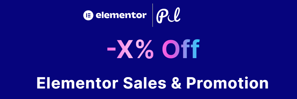 Elementor discount sales and events