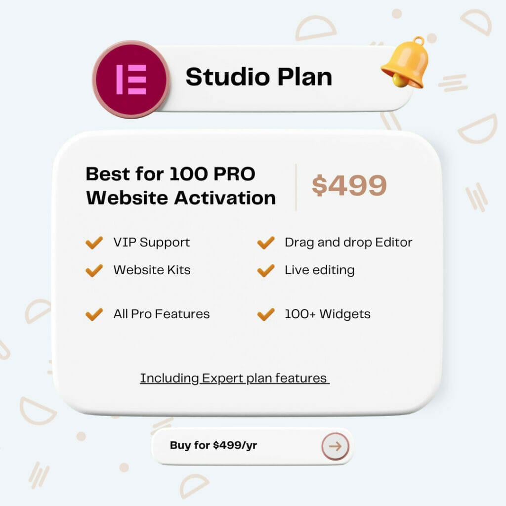 25% Off Elementor Pro Coupon Code Discount Official (March 2023) 8 elementor-studio-plan-review