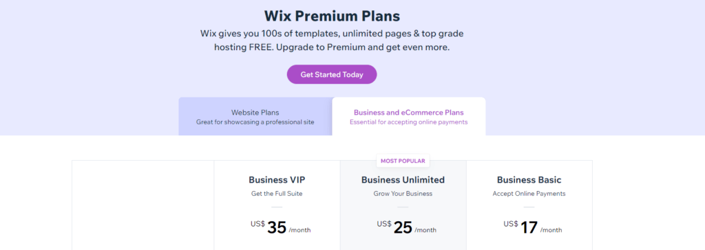 wix-builder-pricing-plan