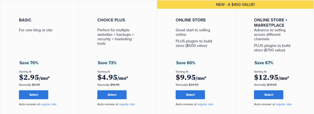 Bluehost black Friday deals web hosting prices
