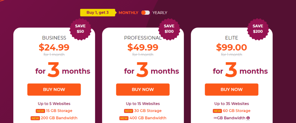 WPX hosting black friday monthly sale